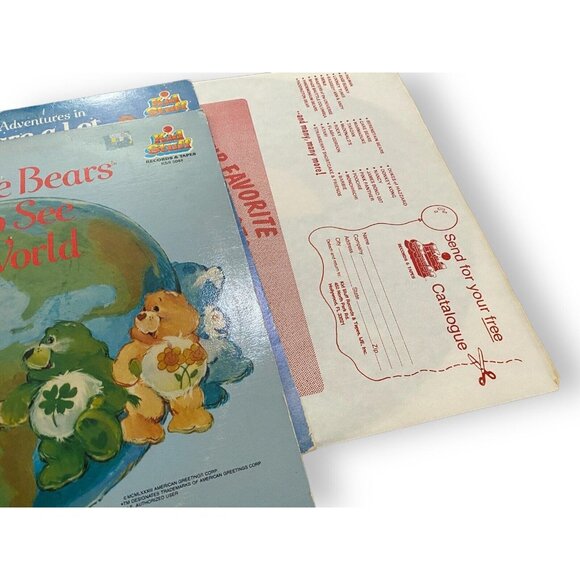 The Care Bears Adventures In Care-A-Lot Records & Off To See The World Vinyl Lp - Picture 4 of 5
